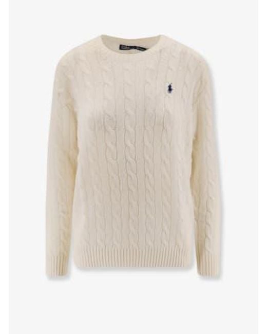 Polo Ralph Lauren White Sweater Pullover