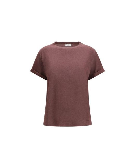 Brunello Cucinelli Purple Bordeaux Nylon T