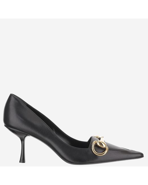 Gucci Gray Leather Pumps Boulevard