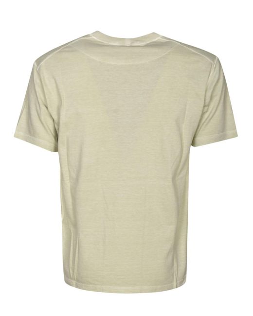 Stone Island White Logo Pocket T-shirt for men