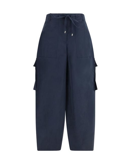 Alaïa Blue Cargo Trousers Radzimir Polyester