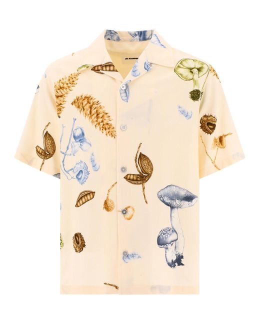 Jil Sander Natural "handdrawn Forest" Shirt for men