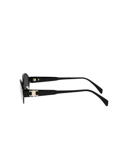 Céline Black Sunglasses Metal Eyewear