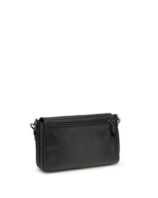 Fendi Black Flux Messenger Shoulder Bag Calf Leather Bos Taurus for men