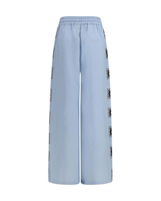 ALÉMAIS Blue Grace Pants Linen