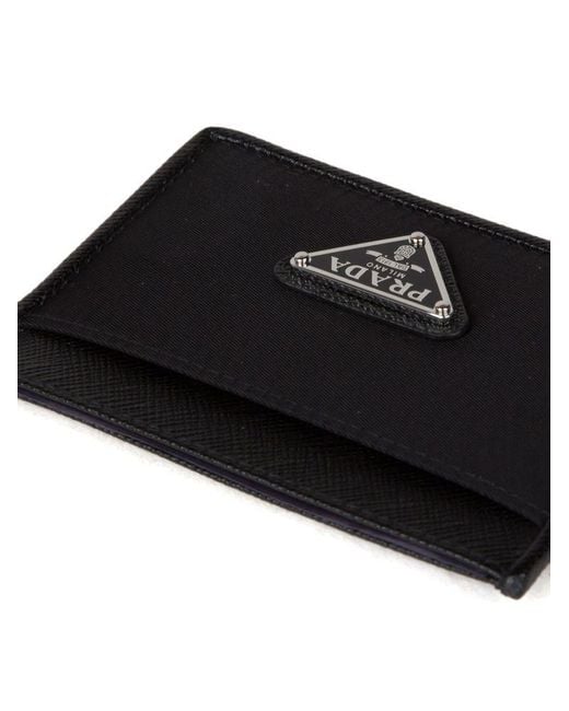 Prada Black Card Holder Leather Bags Card-Holders