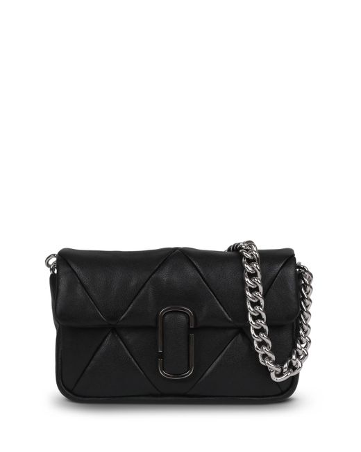 Marc Jacobs The Puffy Diamond Quilted J Marc Shoulder Bag in Black | Lyst
