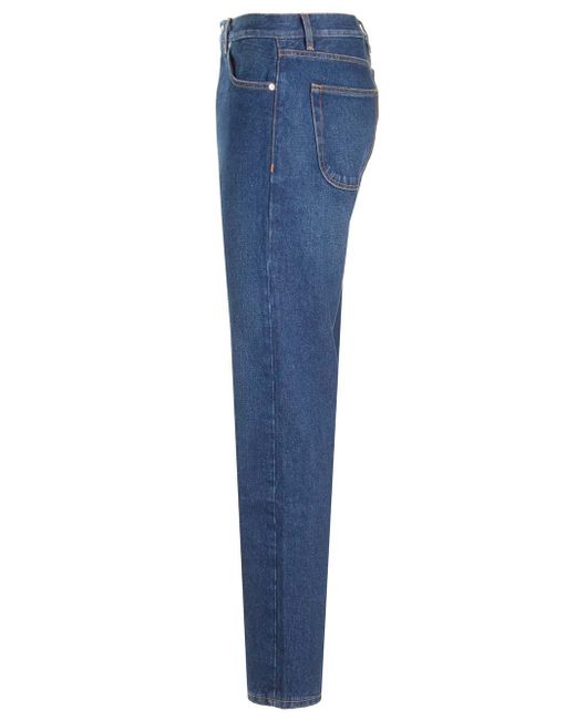 Off-White c/o Virgil Abloh Blue Tapered Leg Jeans for men