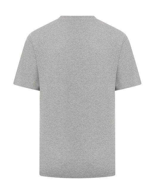Saint Laurent Gray T-Shirt Col Rond Pique Coton Polyester for men