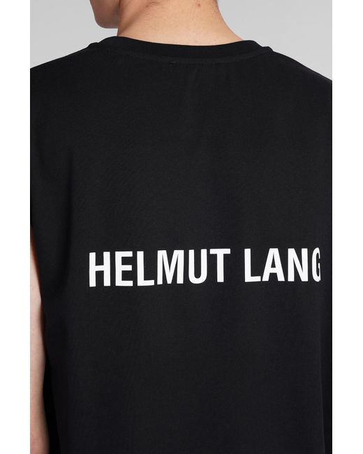 Helmut Lang Tank Top In Black Cotton for men