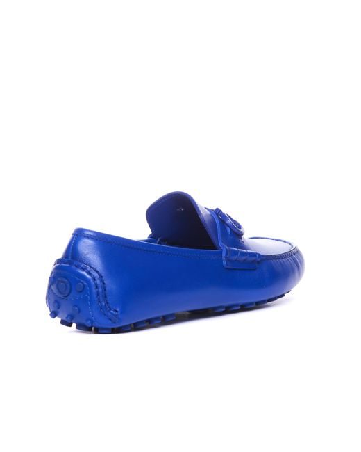 Ferragamo Blue Flat Shoes for men