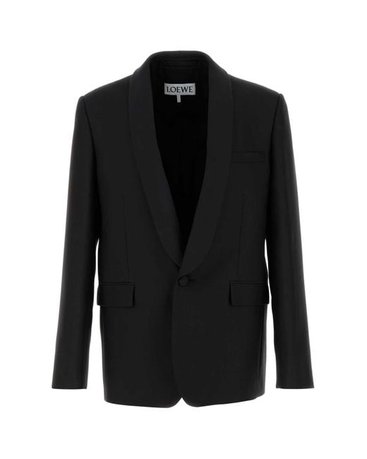 Loewe Black Jackets And Vests for men