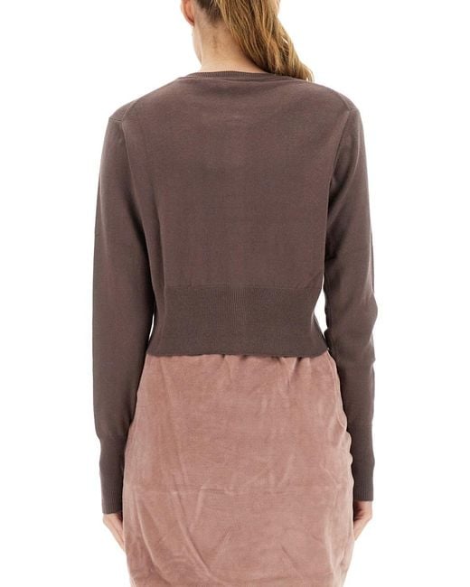 Vivienne Westwood Brown Cardigan Bea Cotton Cashmere Jumpers