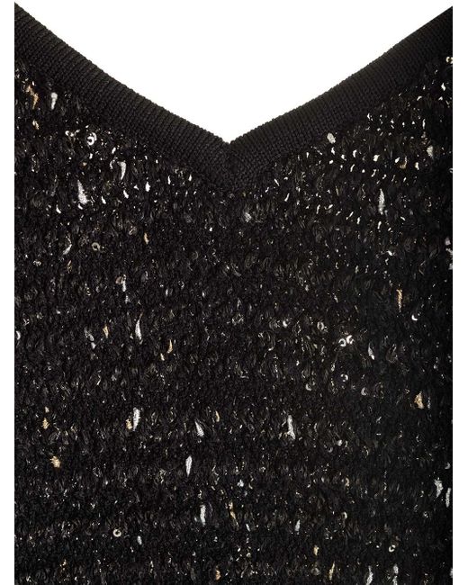 Balmain Black Tweed Mini Dress