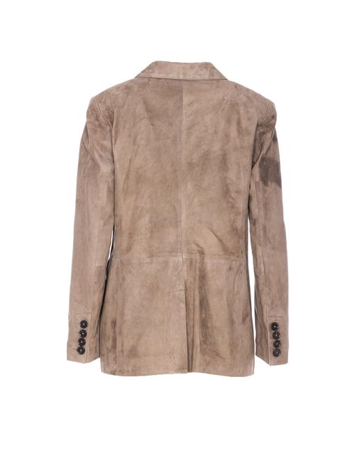 Arma Natural Minorca Suede Jacket