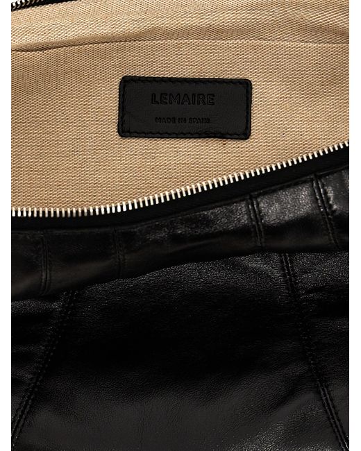 Lemaire Black 'Medium Croissant' Shoulder Bag