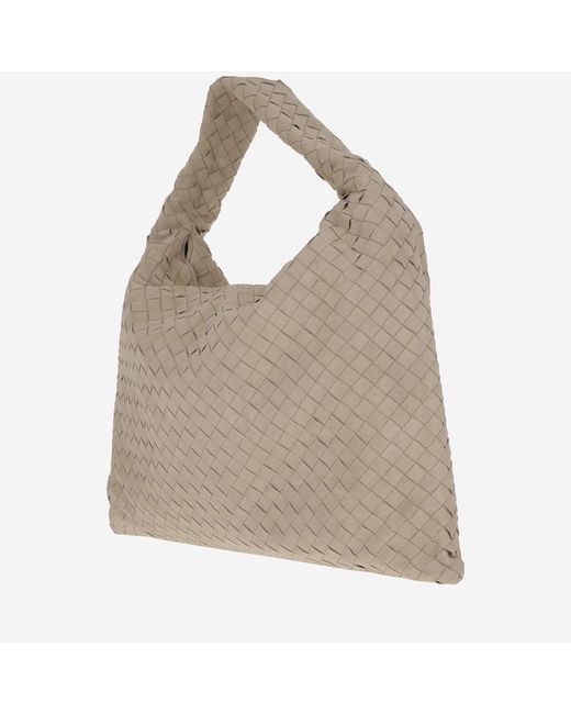 Bottega Veneta Gray Large Hop Bag Pelle Handbags