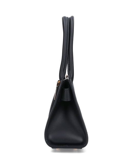 Versace Black Medusa 95 Small Top Handle Bag