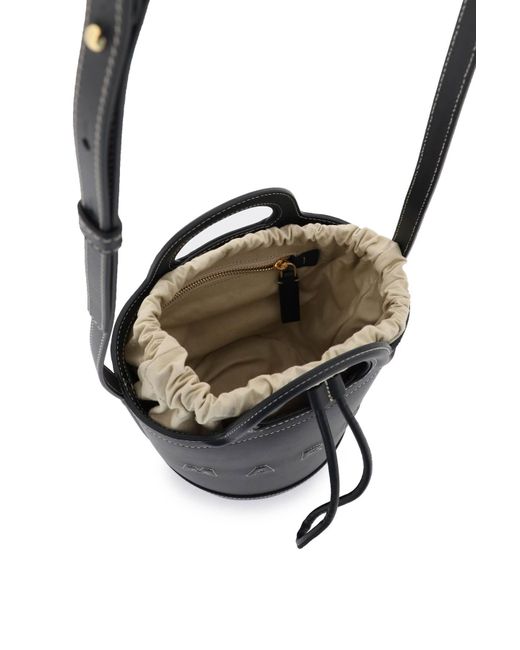 Marni Black Small 'tropicalia' Bucket Bag