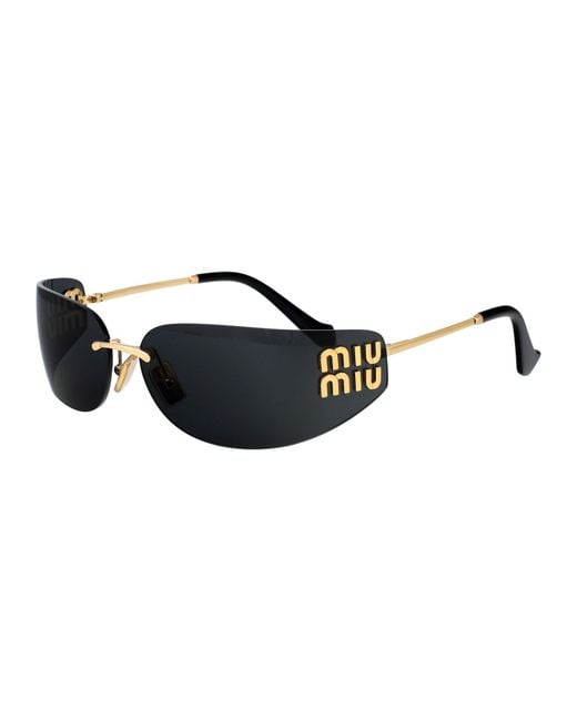 Miu Miu Black Sunglasses 0Mu A51S Metal