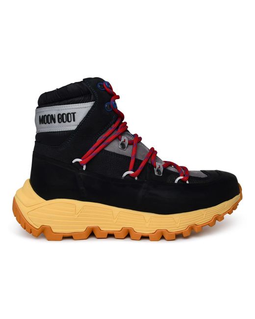 Moon Boot Blue Tech Hiker Leather Blend Boots for men