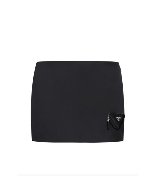 Prada Black Re-Nylon Mini Skirt