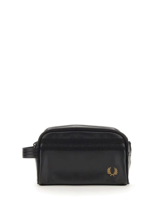 Fred Perry Black Beauty Case With Logo for men