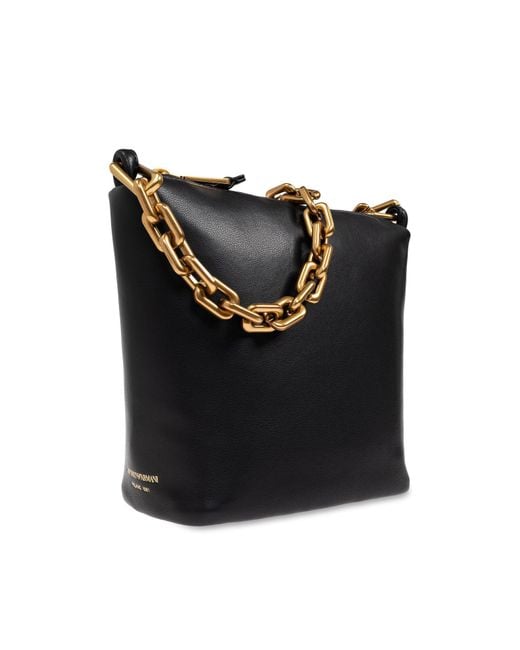 Emporio Armani Black Shoulder Bag Hobo Small