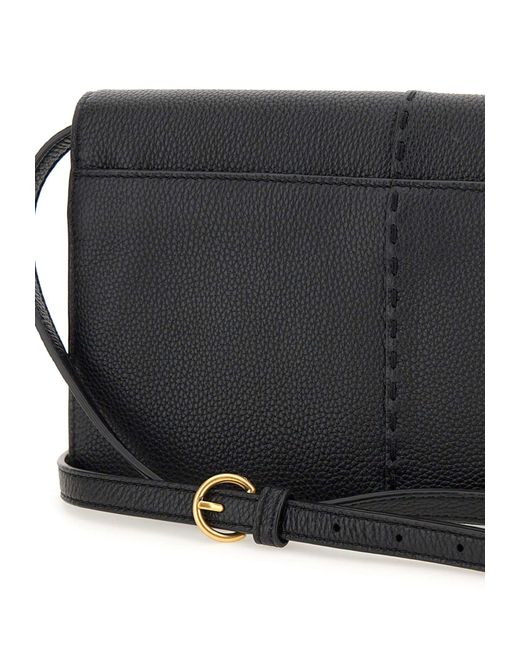 Tory Burch Mcgraw Crossbody Leather Bag in Black Lyst