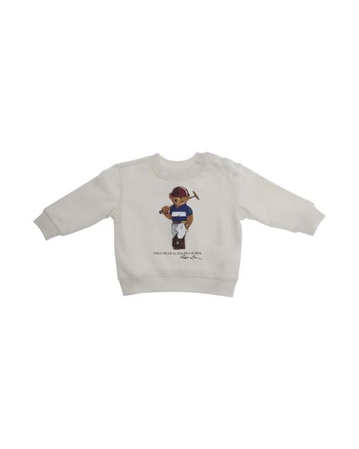 Polo Ralph Lauren Gray Crewneck Sweatshirt, Cotton Hoods & Sweatshirts