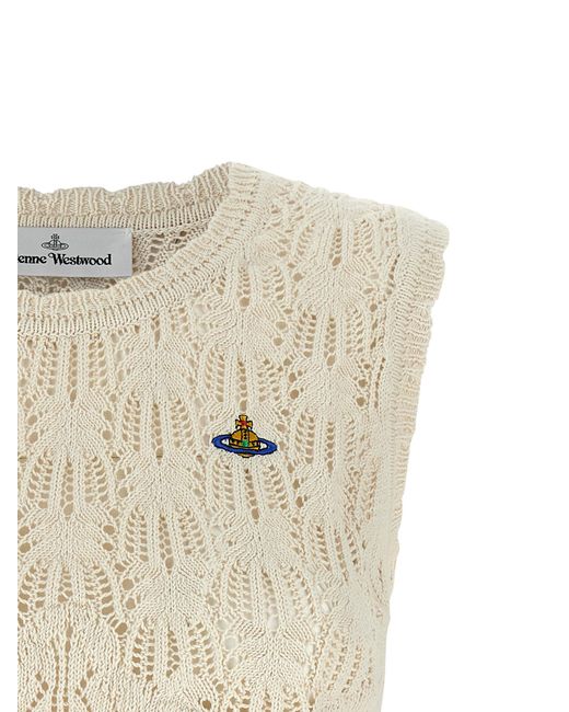 Vivienne Westwood Natural Cotton Sleeveles T-Shirt