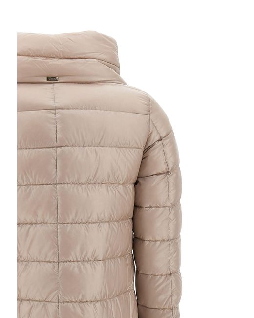 Herno "amelia" Down Jacket in Natural | Lyst UK