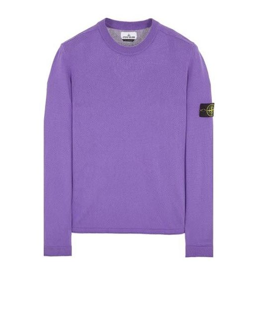 Stone Island Purple Sweater for men