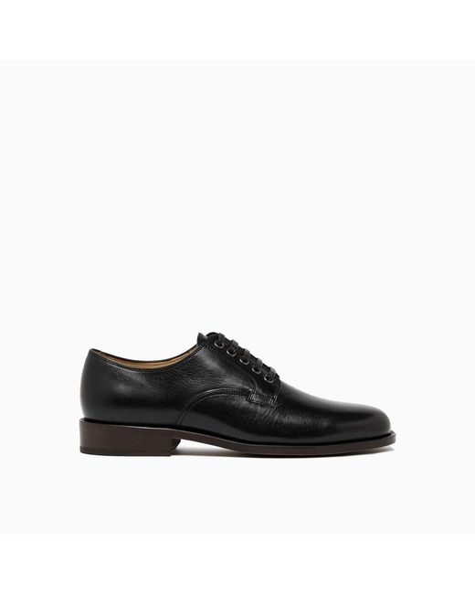 Lemaire Black Casual Square Derby Shoes for men