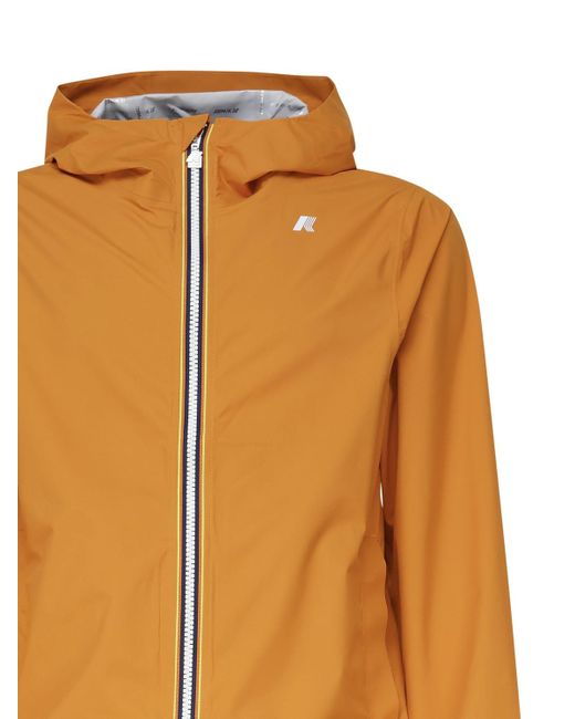 K-Way Orange Jack Stretch Dot Windproof Jacket for men