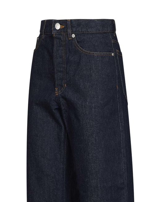 Dries Van Noten Blue Cotton Denim Peyton Jeans