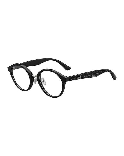 Jimmy Choo Black Frame And Lens Eyeglasses