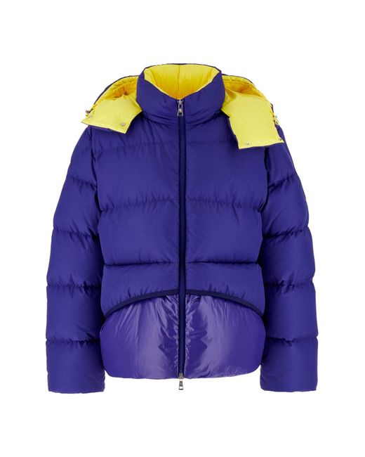 Moncler Purple Nylon Blend Achill Down Jacket for men