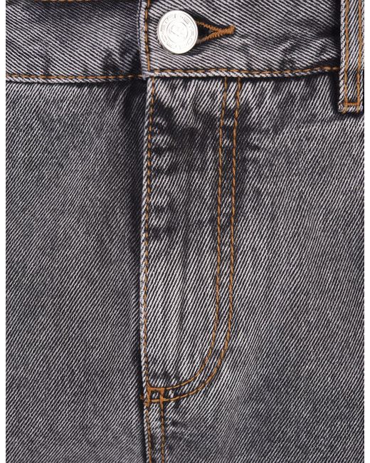 Etro Gray Cotton Denim Jeans With Logo for men