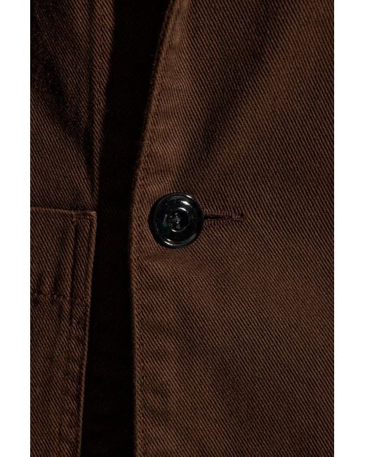 Lemaire Brown Denim Jacket,