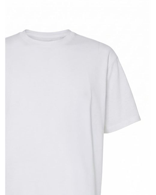 Low Brand White Basic Regular Fit T-Shirt for men