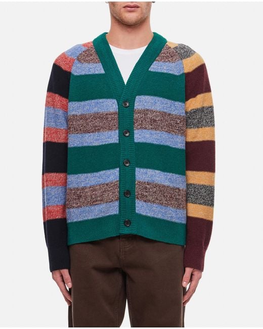 Paul Smith Multicolor Multi Stripe Cardigan for men