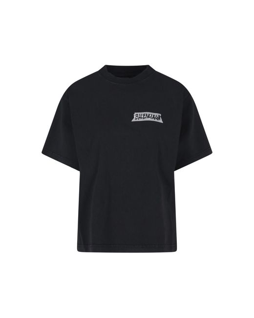 Balenciaga Black T-Shirts