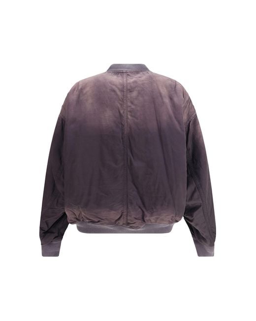 Maison Mihara Yasuhiro Purple Aged Flight Jacket for men