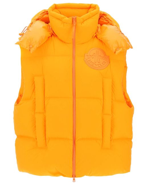 Moncler Yellow Moncler X Roc Nation By Jay-z Apus Puffer Vest for men