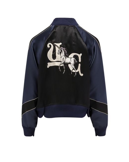 Undercover Black Satin Bomber Jacket