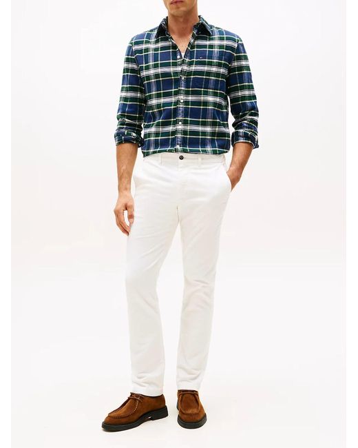 Tommy Hilfiger Blue Tartan Check Shirt for men