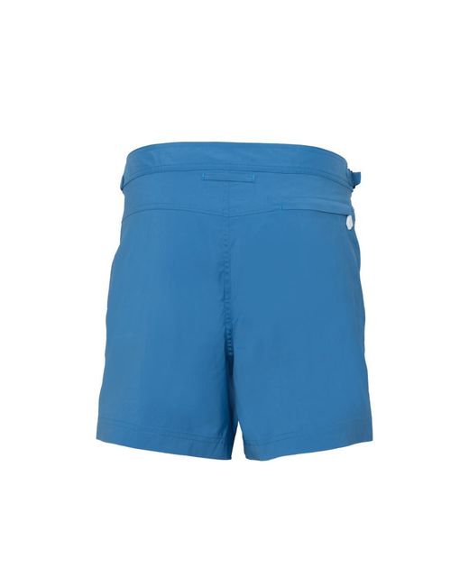 Tom Ford Blue Nylon Swim Shorts With Adjustable Side Straps for men