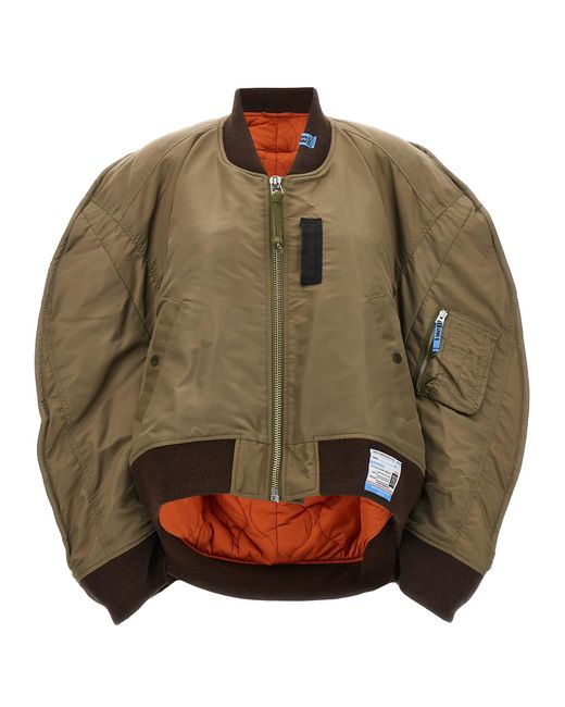 Maison Mihara Yasuhiro Brown Nylon Bomber Jacket Coats, Trench Coats