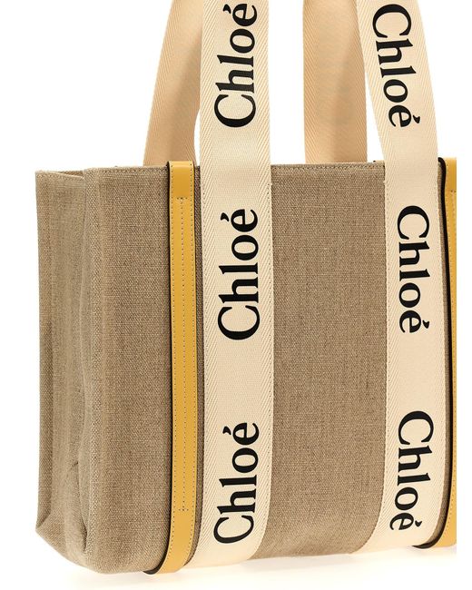 Chloé Natural Woody Medium Shopping Bag
